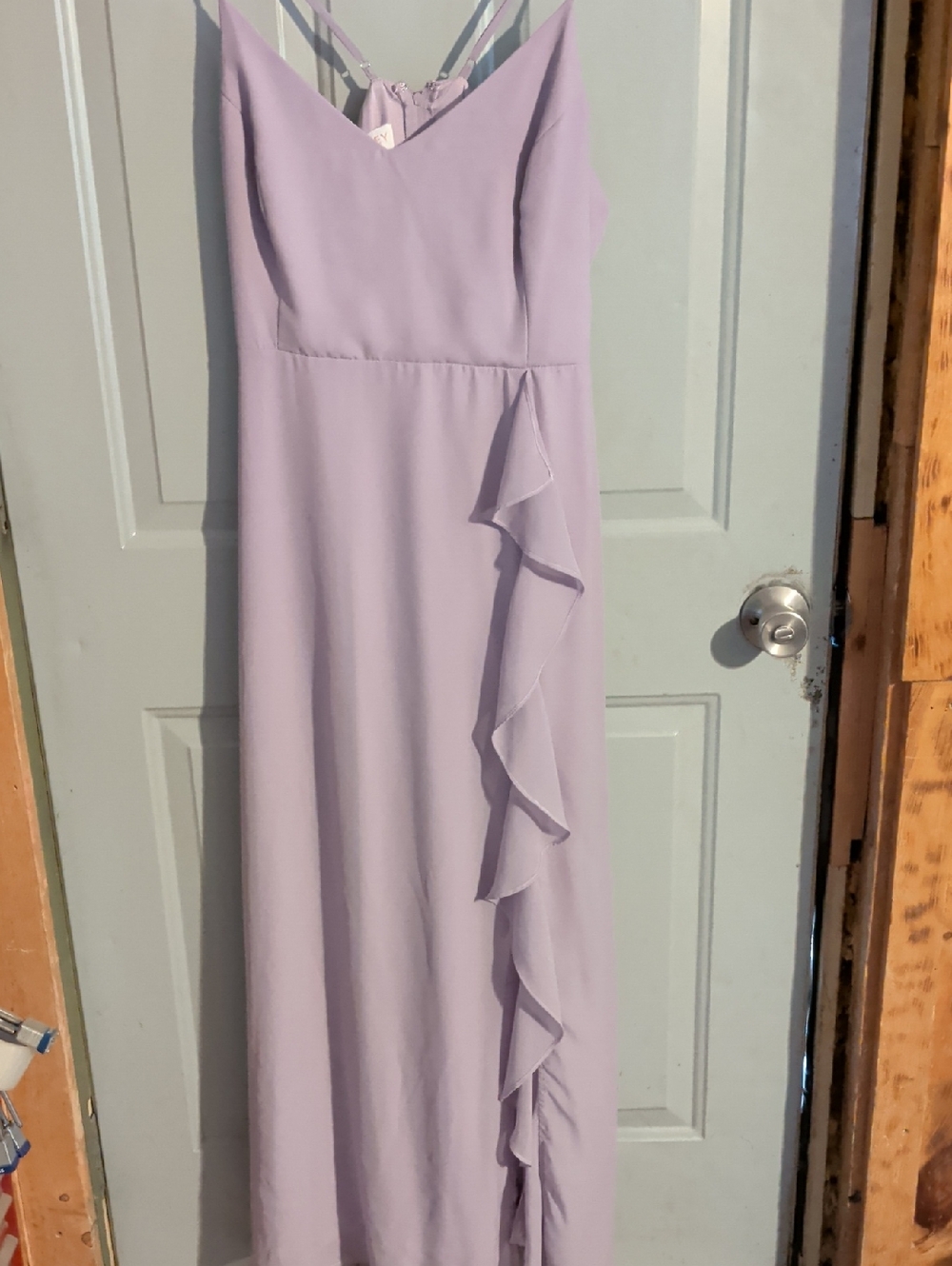 Birdy Grey Lilac Ruffle Maxi Dress - Women